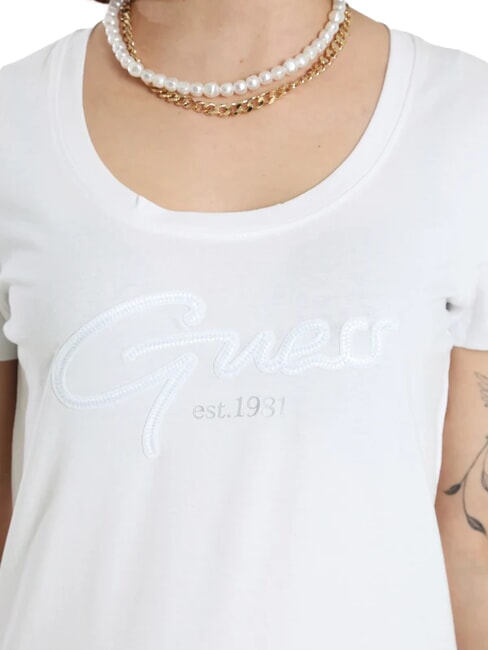 SCRIPT T-Shirt in cotone purwhite - T-shirt e Top Donna