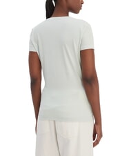 GUESS SCRIPT T-Shirt in cotone misty teal - T-shirt e Top Donna - 2