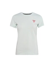 GUESS MINI TRIANGLE T-shirt slim fit misty teal - T-shirt e Top Donna - 3