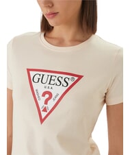 GUESS ORIGINAL LOGO T-shirt triangle cosmic vanilla - T-shirt e Top Donna - 3