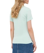 GUESS ORIGINAL LOGO T-shirt triangle misty teal - T-shirt e Top Donna - 2