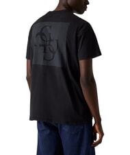 GUESS BASIC 4G MIST T-Shirt in cotone jet black multi - T-shirt Uomo - 2