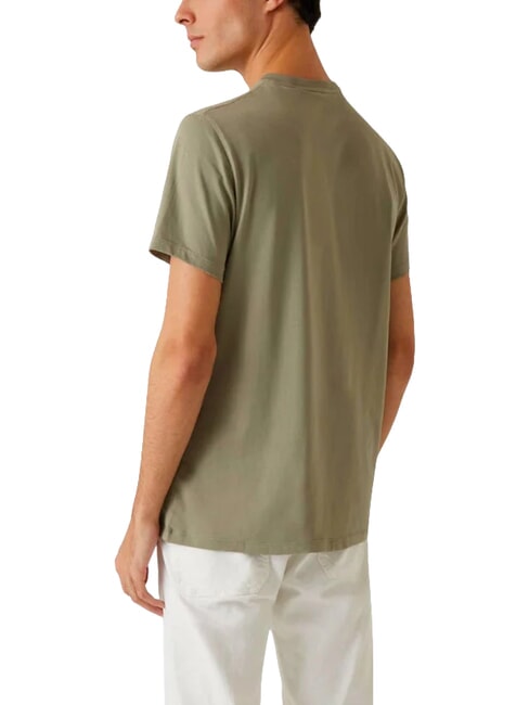 BASIC PIMA T-shirt in cotone stretch mossy green - T-shirt Uomo