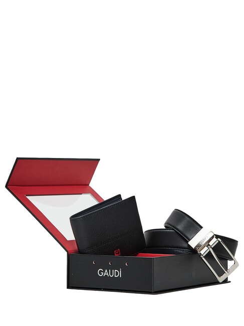GIFT BOX Kit cintura e portafoglio black/blue - Cinture