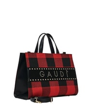 GAUD&Igrave; EDA Borsa a mano tartan con tracolla ROSSO - Borse Donna - 3