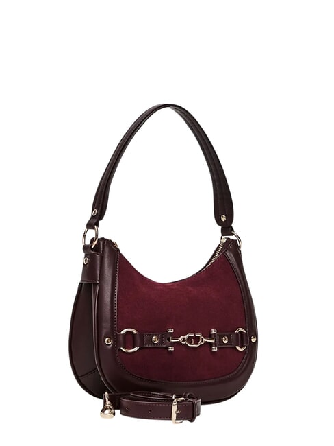 NEW DIAZ LEATHER Borsa mini hobo, a spalla wine - Borse Donna