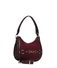 GAUD&Igrave; NEW DIAZ LEATHER Borsa mini hobo, a spalla wine - Borse Donna - 3
