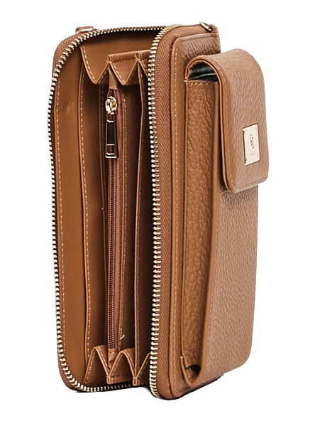 EVA Portafoglio con tracolla camel - Porta tablet & Organizer