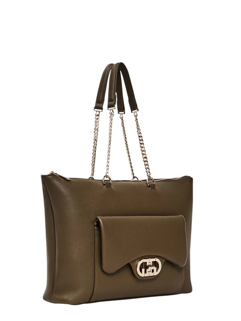 ELLA Borsa shopping manici catena MILITARY - Borse Donna