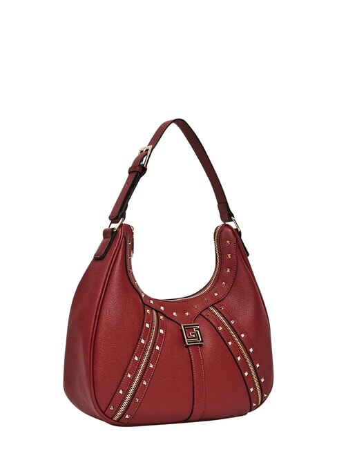 EMMA Borsa hobo a spalla con borchiette ROSSO - Borse Donna