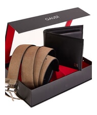 GAUD&Igrave; GIFT BOX Kit cintura e portafoglio black/sand - Cinture - 2