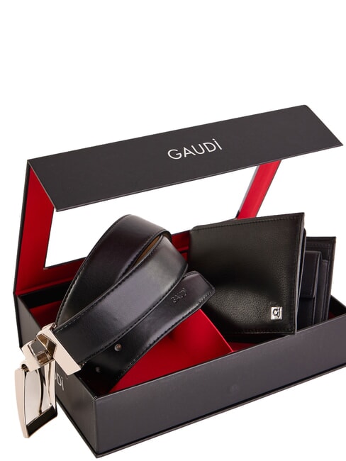 GIFT BOX Kit cintura e portafoglio black/sand - Cinture
