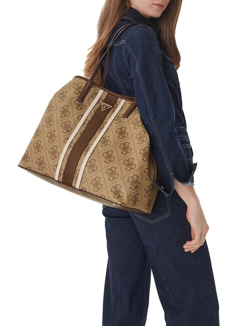VICTORIA 2 Borsa a spalla, con pochette latte logo/brown - Borse Donna