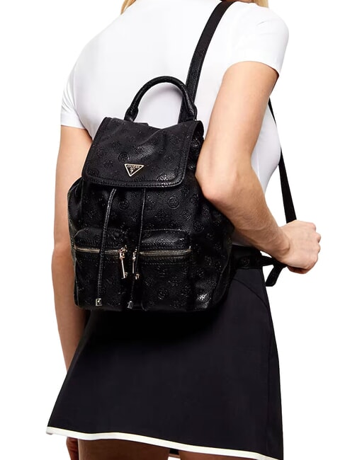 MANHATTAN 2 Zaino black logo - Borse Donna