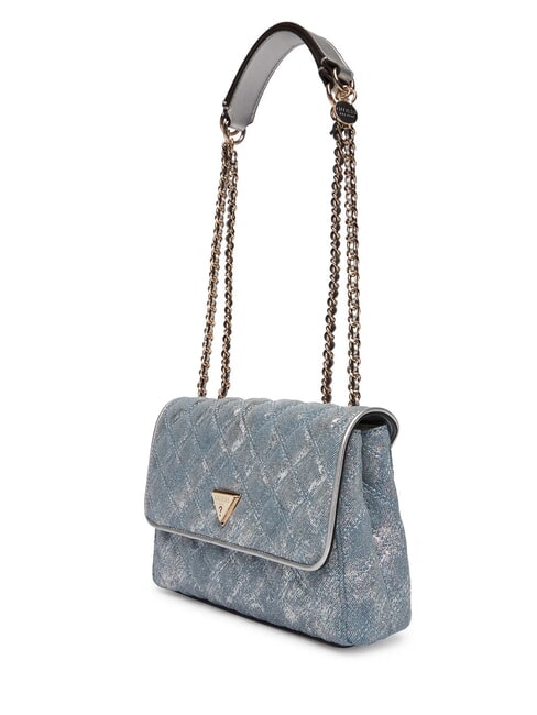 GIULLY 2 DENIM Borsa a spalla / a tracolla metallic denim - Borse Donna