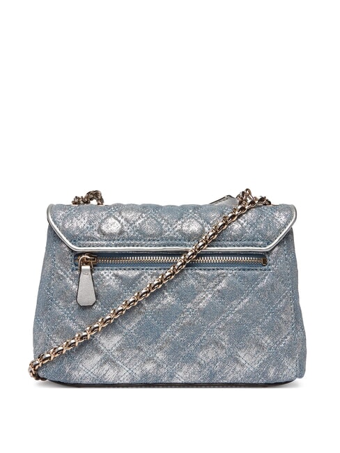 GIULLY 2 DENIM Borsa a spalla / a tracolla metallic denim - Borse Donna