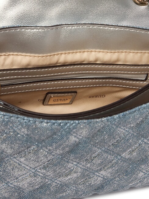 GIULLY 2 DENIM Borsa a spalla / a tracolla metallic denim - Borse Donna