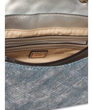 GUESS GIULLY 2 DENIM Borsa a spalla / a tracolla metallic denim - Borse Donna - 5