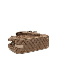 GUESS EMELIE LOGO2 Borsa a mano, con tracolla LATTE LOGO - Borse Donna - 4