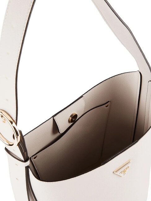 MERIDIAN 2 Borsa a secchiello con pouch avorio - Borse Donna