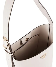 GUESS MERIDIAN 2 Borsa a secchiello con pouch avorio - Borse Donna - 4