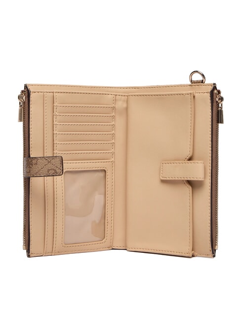 LAUREL 2 Portafoglio logato latte logo/brown - Portafogli Donna