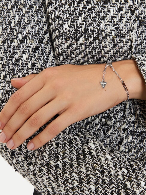 WONDERLIGHTS Bracciale, con charm singolo e logo SILVER - Bracciali Donna