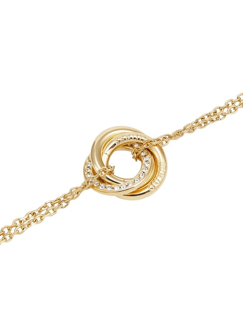 PERFECT Bracciale con charm cerchi intrecciati yellow gold - Bracciali Donna