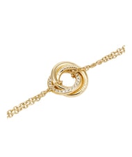 GUESS PERFECT Bracciale con charm cerchi intrecciati yellow gold - Bracciali Donna - 3