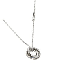 GUESS PERFECT Collana con cerchi intrecciati SILVER - Collane - 3