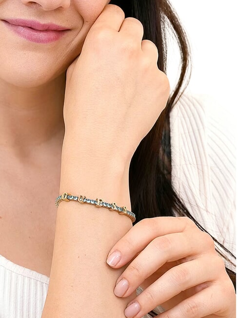 ARM PARTY  Bracciale ylw gold/aquamarine - Bracciali Donna