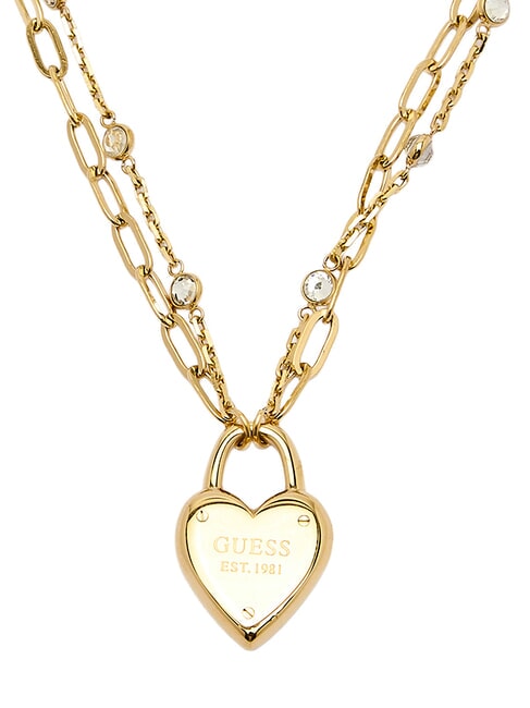 ALL YOU NEED IS LOVE Collana con charm a forma di cuore yellow gold - Collane