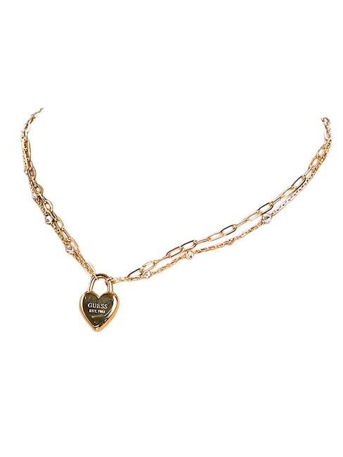 ALL YOU NEED IS LOVE Collana con charm a forma di cuore yellow gold - Collane