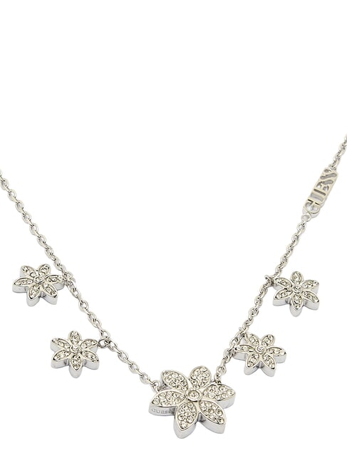 WHITE LOTUS Collana motivo multi loto SILVER - Collane
