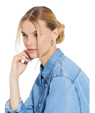 GUESS WHITE LOTUS Orecchini, motivo multi loto oro - Orecchini - 2