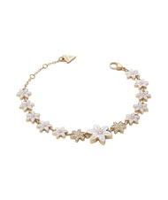 GUESS WHITE LOTUS Bracciale, multi charm motivo loto oro - Bracciali Donna - 2