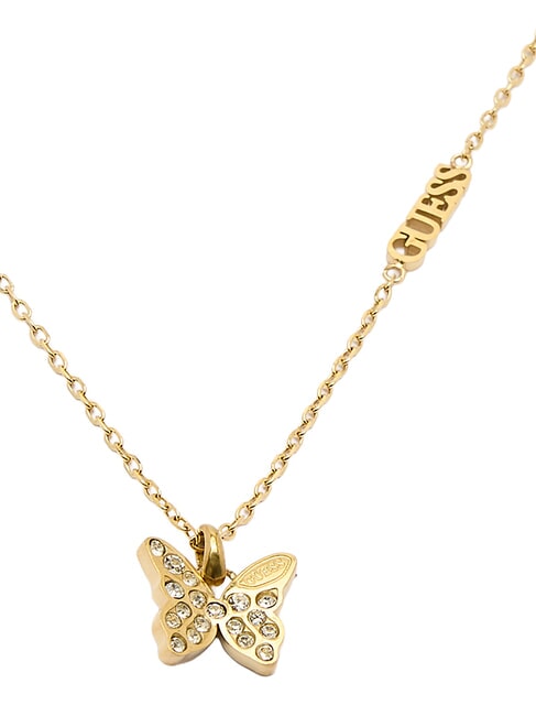 CHRYSALIS Collana, charm con cristalli, motivo farfalla yellow gold - Collane