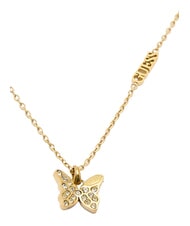 GUESS CHRYSALIS Collana, charm con cristalli, motivo farfalla yellow gold - Collane - 3