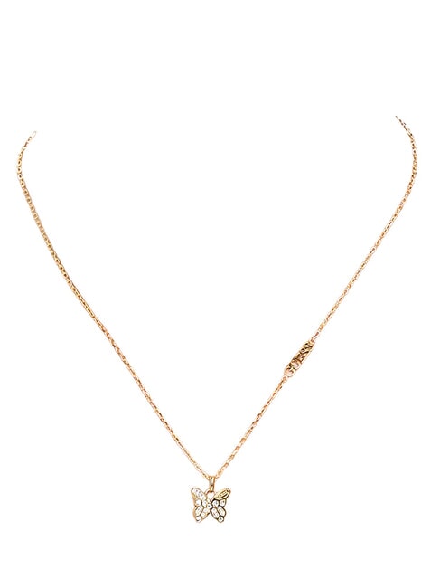 CHRYSALIS Collana, charm con cristalli, motivo farfalla yellow gold - Collane