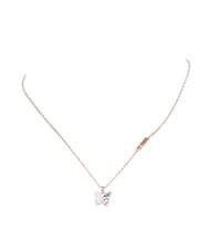 GUESS CHRYSALIS Collana, charm con cristalli, motivo farfalla SILVER - Collane - 3