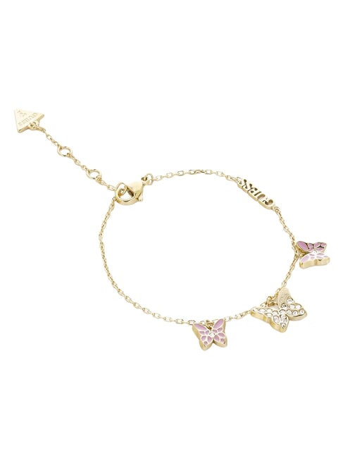 CHRYSALIS Bracciale multi charm, motivo farfalla ywl gold/light pink - Bracciali Donna