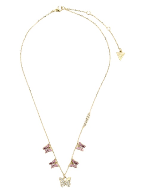 CHRYSALIS Collana, multi charm con cristalli, motivo farfalla ywl gold/light pink - Collane