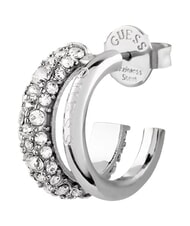 GUESS FABULOUS ME Orecchini, modello a cerchietto doppio SILVER - Orecchini - 3