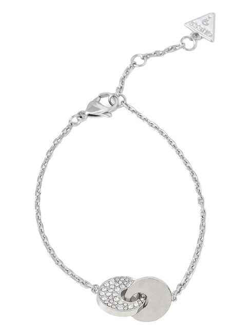 BLOOMING SUMMER Bracciale con due cerchi intrecciati SILVER - Bracciali Donna
