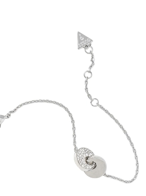 BLOOMING SUMMER Bracciale con due cerchi intrecciati SILVER - Bracciali Donna