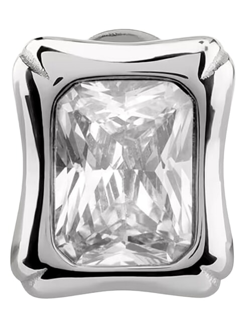 BAMBOO Orecchini, modello quadrato SILVER - Orecchini