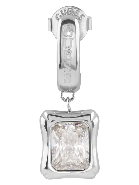 BAMBOO Orecchini, pendenti con zirconia cubica SILVER - Orecchini