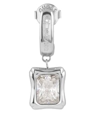 GUESS BAMBOO Orecchini, pendenti con zirconia cubica SILVER - Orecchini - 4