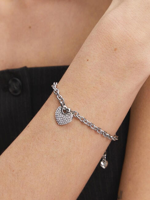 CRAZY IN LOVE Bracciale, charm a forma di cuore SILVER - Bracciali Donna