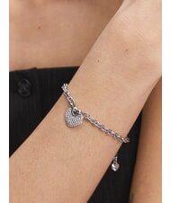 GUESS CRAZY IN LOVE Bracciale, charm a forma di cuore SILVER - Bracciali Donna - 2